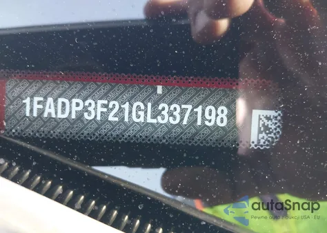 2016 Ford Focus Se from USA, damaged, VIN 1FADP3F21GL337198